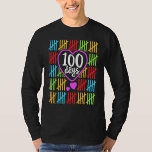 Camiseta Estudiante 100 Días Más Inteligente Feliz 100º Día