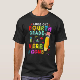 Camiseta Estudiante con lápiz de cuarto grado