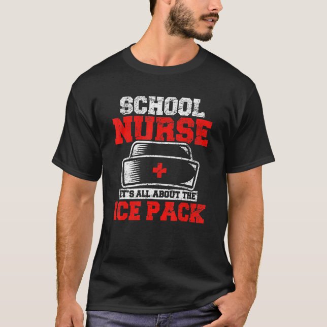 Camiseta Estudiante con licencia de enfermero de escuela (Anverso)