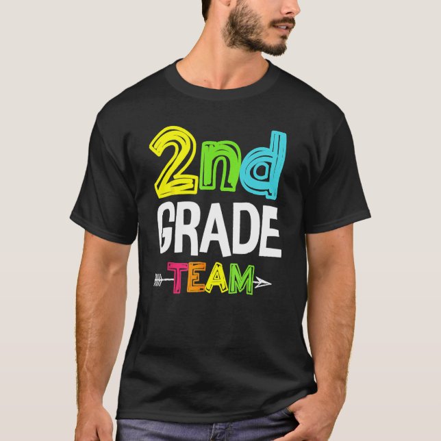 Camiseta Estudiante de 2º Grado del Equipo Feliz de Vuelta  (Anverso)