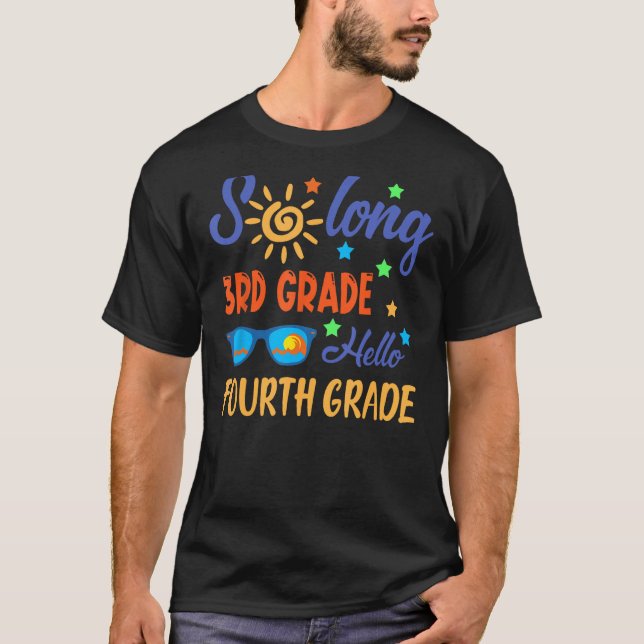 Camiseta Estudiante de 4º grado HELLO de 3º grado (Anverso)