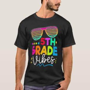 Camiseta Estudiante de 5º Grado de Vibes de vuelta a Sch