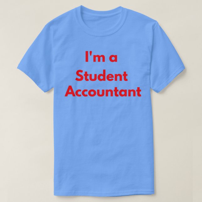 Camiseta Estudiante de Acca Ix27m, contable estudiantil (Diseño del anverso)