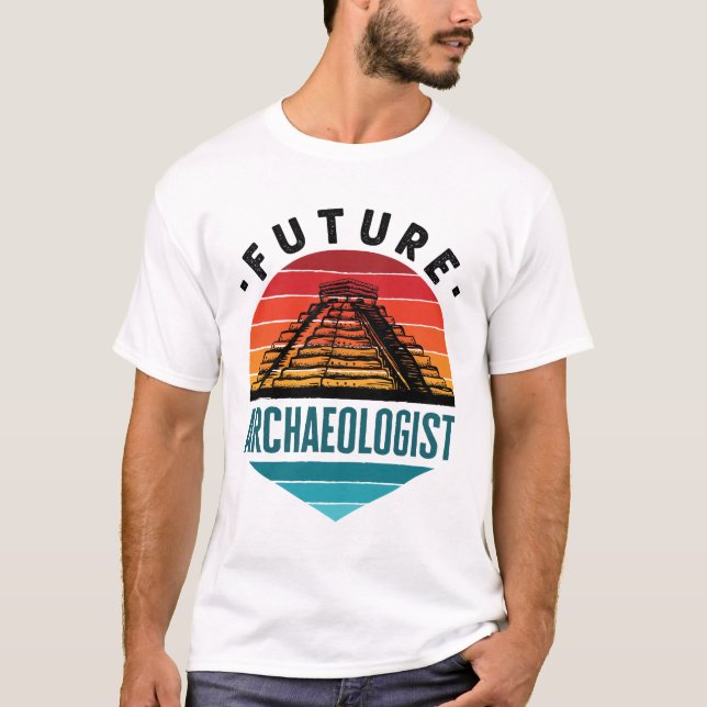 Camiseta Estudiante de arqueología del futuro arqueólogo (Anverso)