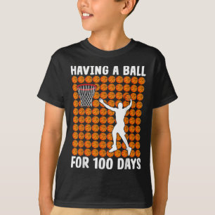 Camiseta Estudiante de baloncesto 100 días después de la fi