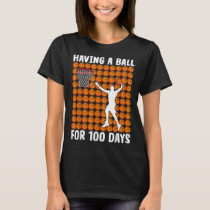 Camiseta Estudiante de baloncesto 100 días después de la fi