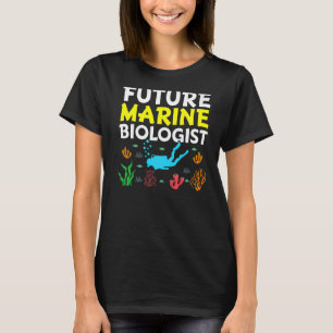 Camiseta Estudiante de biología de la vida oceánica del fut