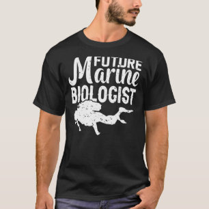 Camiseta Estudiante de biología de la vida oceánica del fut