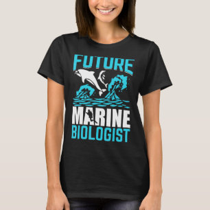 Camiseta Estudiante de biología de la vida oceánica del fut