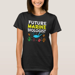 Camiseta Estudiante de biología de la vida oceánica del fut