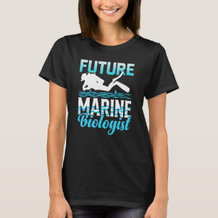 Camiseta Estudiante de biología de la vida oceánica del fut