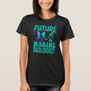 Camiseta Estudiante de biología de la vida oceánica del fut