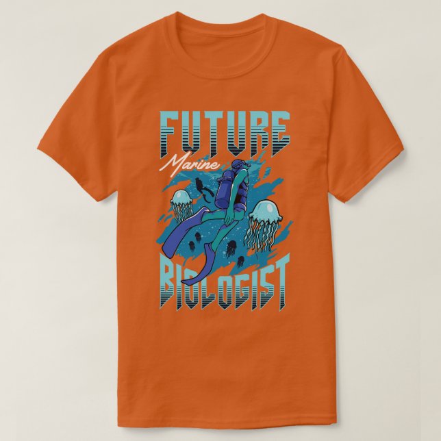 Camiseta Estudiante de biología marina en el futuro (Diseño del anverso)