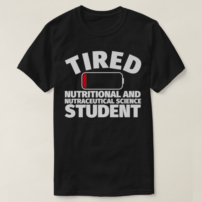 Camiseta Estudiante de Ciencias Nutricionales y Nutricional (Diseño del anverso)