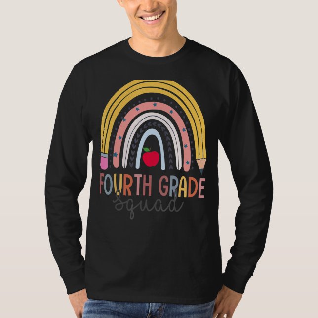 Camiseta Estudiante de cuarto grado del escuadrón de profes (Anverso)