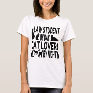 Camiseta Estudiante de Derecho Cat Lover