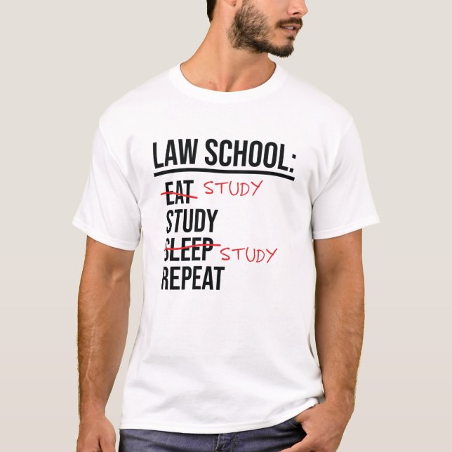 Camiseta Estudiante de Derecho Funny Abogado Estudiantil (Anverso)