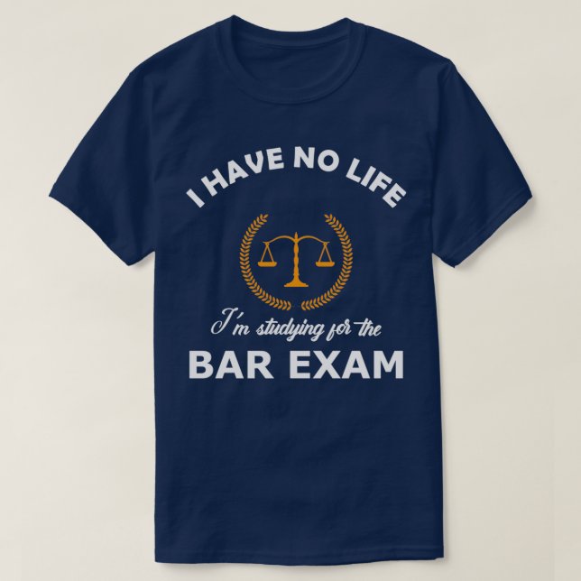 Camiseta Estudiante de Derecho No tengo vida Estudiando par (Diseño del anverso)