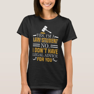 Camiseta Estudiante de derecho y abogado en curso