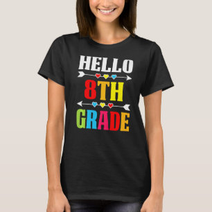 Camiseta Estudiante de docencia Hola, octavo curso de vuelt