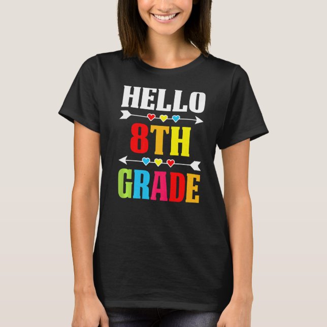 Camiseta Estudiante de docencia Hola, octavo curso de vuelt (Anverso)