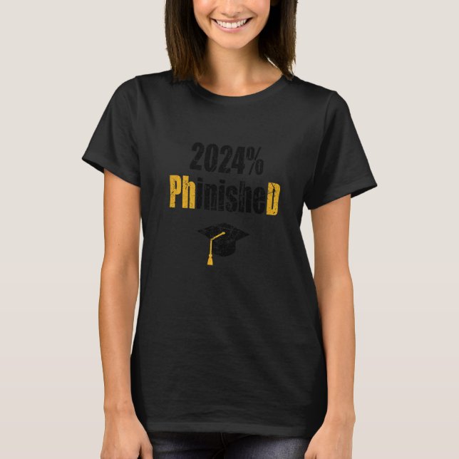 Camiseta Estudiante De Doctorado Finalizado 2024 (Anverso)