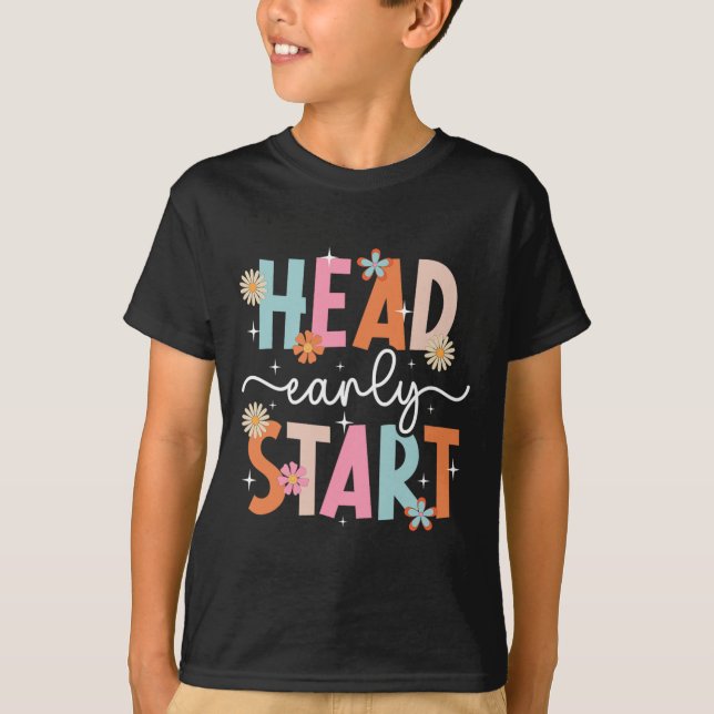 Camiseta Estudiante de Early Head Start Primer Día de Head  (Anverso)