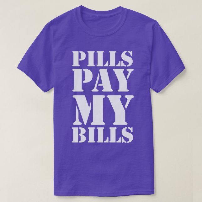 Camiseta Estudiante de farmacia de píldoras farmacéuticas 3 (Diseño del anverso)