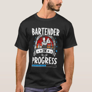 Camiseta Estudiante De Formación De Bartender En Curso
