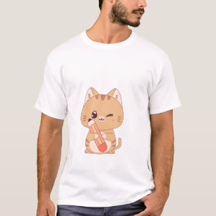 Camiseta estudiante de gatito lindo   diseño de los amantes