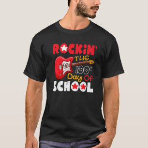 Camiseta Estudiante de guitarra 100 días de escuela