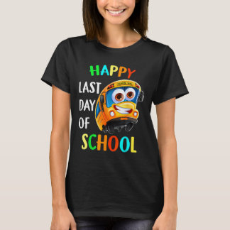 Camiseta Estudiante De Hospedaje De Autobús Escolar Feliz Ú