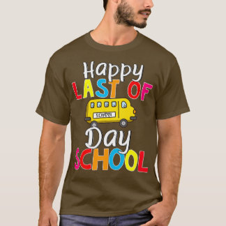 Camiseta Estudiante De Hospedaje De Autobús Escolar Feliz Ú