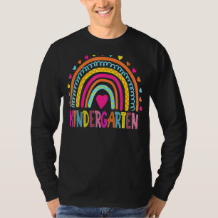 Camiseta Estudiante de kindergarten Boho Rainbow el día pas