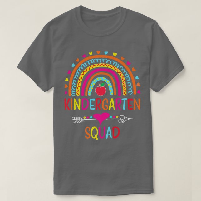 Camiseta Estudiante de kindergarten, escuadrón de profesore (Diseño del anverso)