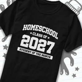 Camiseta Estudiante de la escuela de hogar de la clase mens