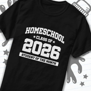 Camiseta Estudiante de la escuela de hogar de la clase mens