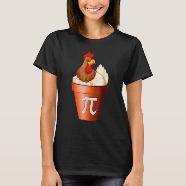 Camiseta Estudiante De La Escuela Pi Day Chicken Pot Pie (Anverso)