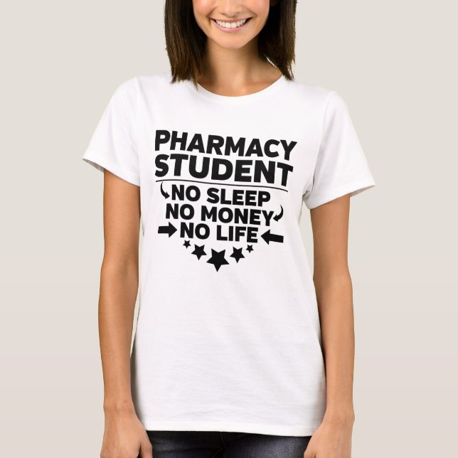 Camiseta Estudiante de la Facultad de Farmacia sin vida ni  (Anverso)
