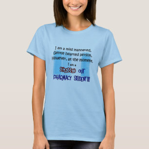 Camiseta estudiante de la farmacia SUBRAYADO HACIA FUERA
