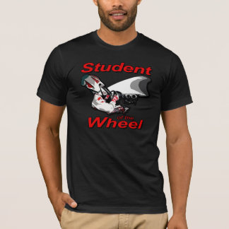 Camiseta Estudiante de la rueda (gráfico rojo)