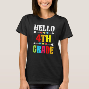 Camiseta Estudiante De Maestra Hola De Cuarto Grado De Vuel