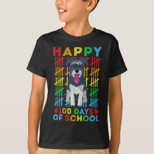 Camiseta Estudiante de perro Schnauzer en miniatura feliz 1