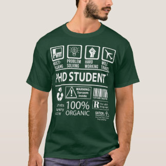 Camiseta Estudiante De Phd 6