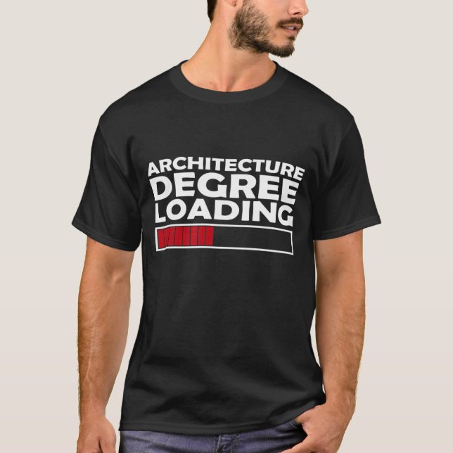 Camiseta Estudiante de posgrado con grado de arquitectura (Anverso)