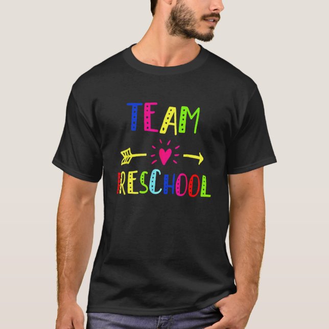 Camiseta Estudiante de Preescolar del Equipo Feliz Regreso  (Anverso)