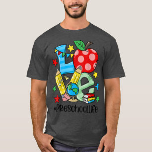 Camiseta Estudiante de preescolar feliz primero los últimos