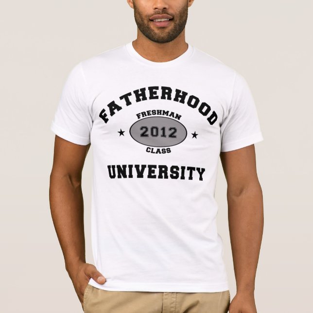 Camiseta Estudiante de primer año 2012 de la paternidad (Anverso)