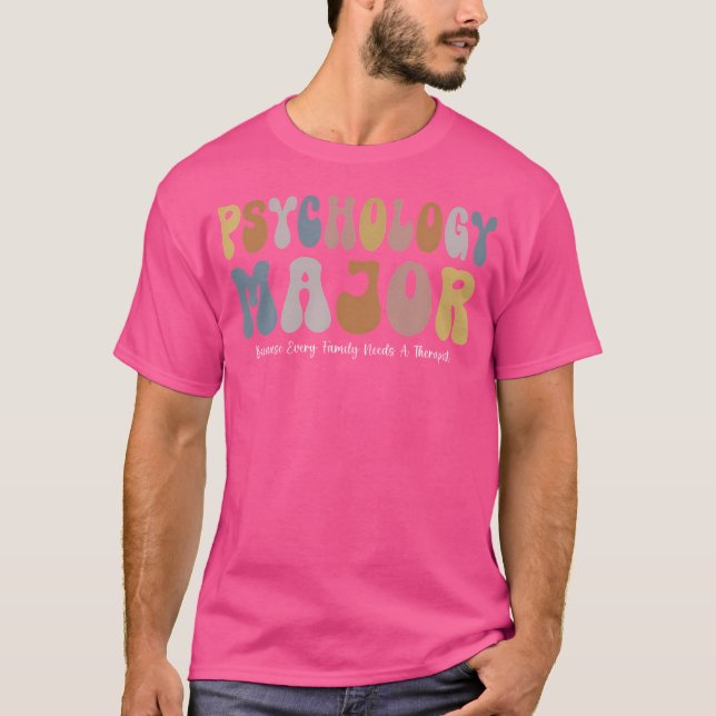 Camiseta Estudiante de Psicología Divertido Mayor de Psicol (Anverso)