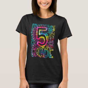 Camiseta Estudiante De Quinto Grado De Enseñanza De Tye De
